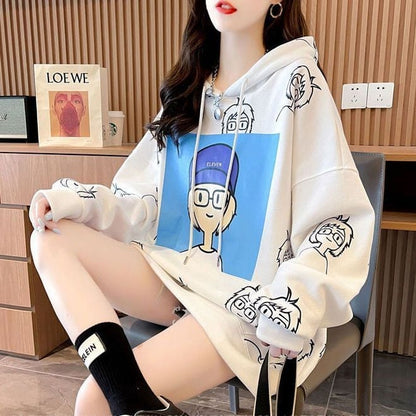 【店舗販促品】 美人度アップ プリント パーカー  全3色ins-4938