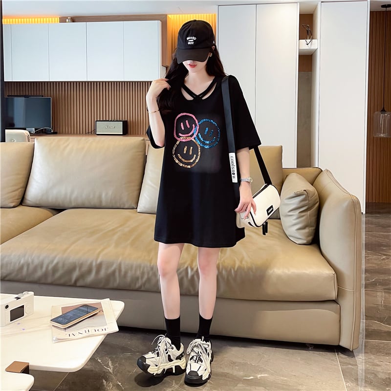 今季マストバイ  特別デザイン スウィート プリント 全2色 半袖Tシャツins-8538