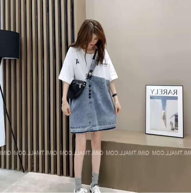 個性的なデザイン 一目惚れ 2色選択可  レイヤード風  Tシャツ カットソーins-8286