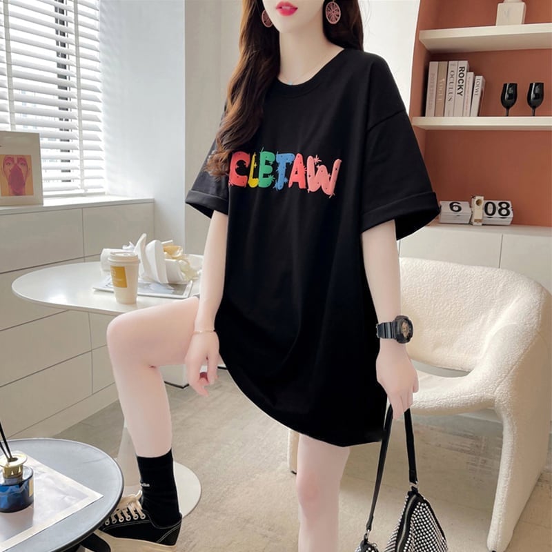 オシャレ度満点 一目惚れ アルファベット Tシャツ カットソーins-3071