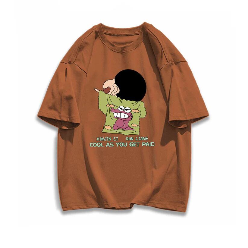 売り切れ必至 大人可愛い カジュアル プリント 全6色Ｔシャツins-6682