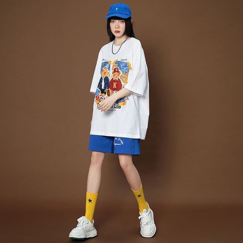 上質 シンプル カジュアル半袖Ｔシャツⅹパンツセットins-8068
