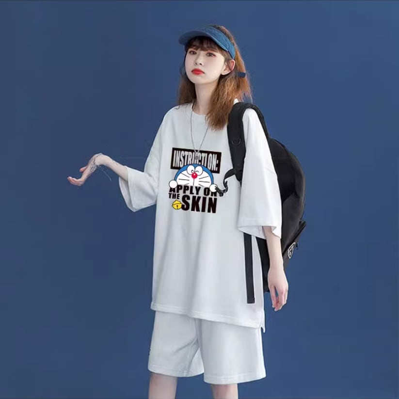 好感度UP カジュアル シンプル 半袖Ｔシャツⅹパンツセット全4色ins-8203