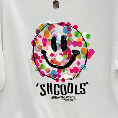 話題沸騰中 カジュアル スマイリー 半袖 Tシャツ ins-8651