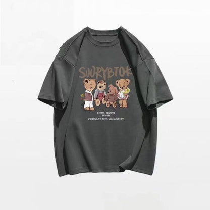 目立つ カジュアル ラウンドネック 半袖 Tシャツ ins-8630