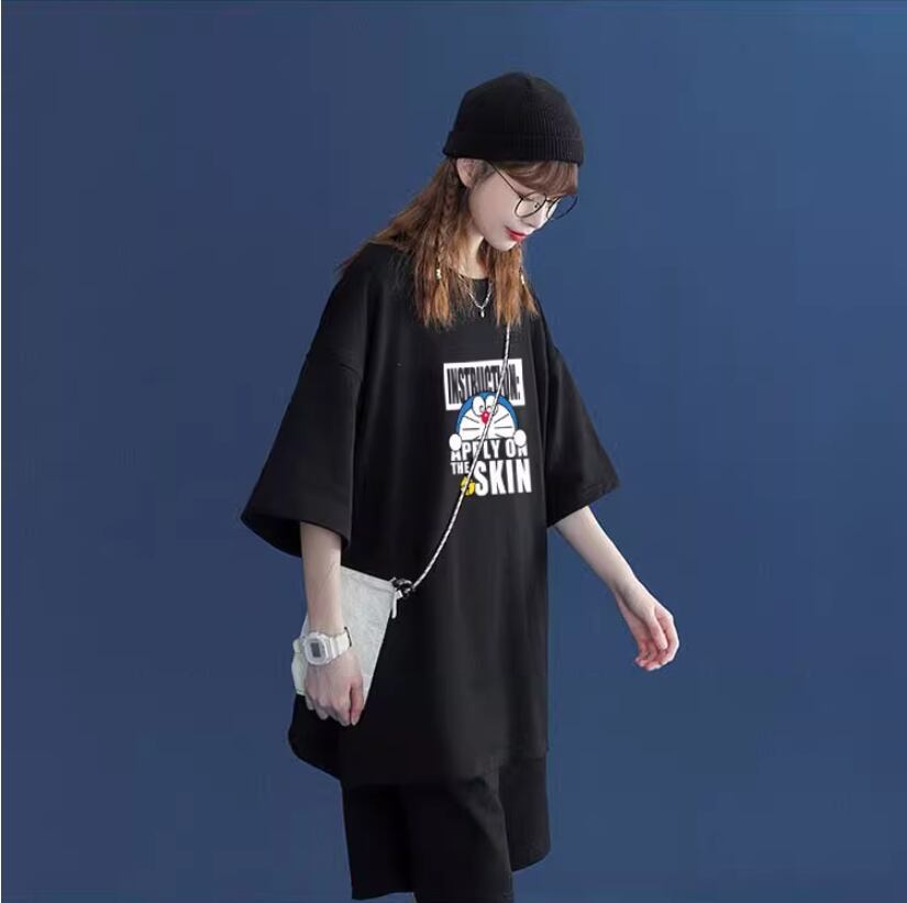 好感度UP カジュアル シンプル 半袖Ｔシャツⅹパンツセット全4色ins-8203