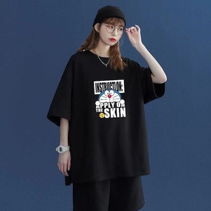 好感度UP カジュアル シンプル 半袖Ｔシャツⅹパンツセット全4色ins-8203