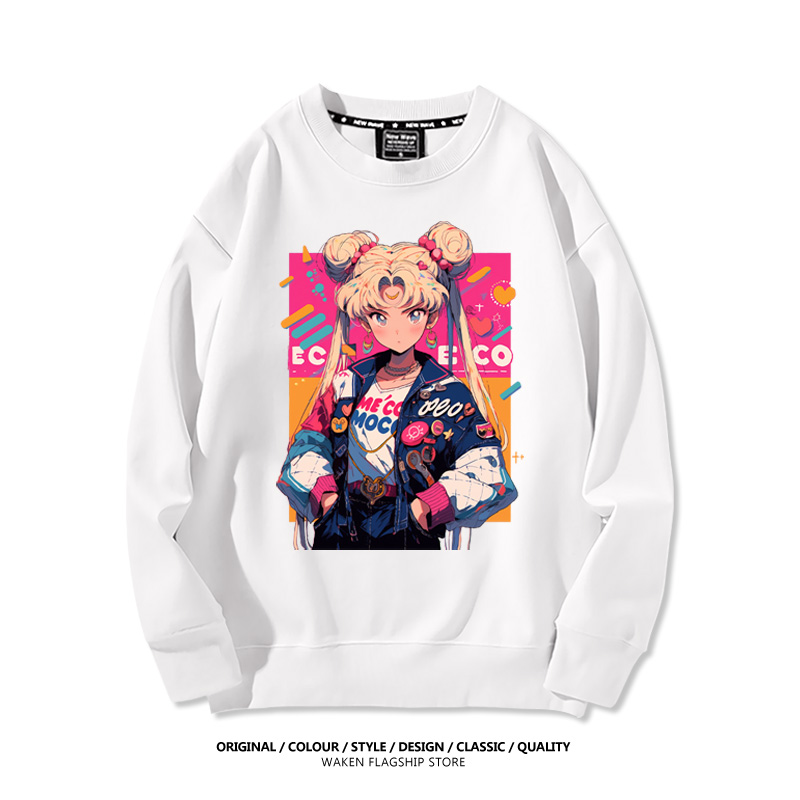 【裹起毛あり】合わせやすい ラウンドネックスウェット-A1963