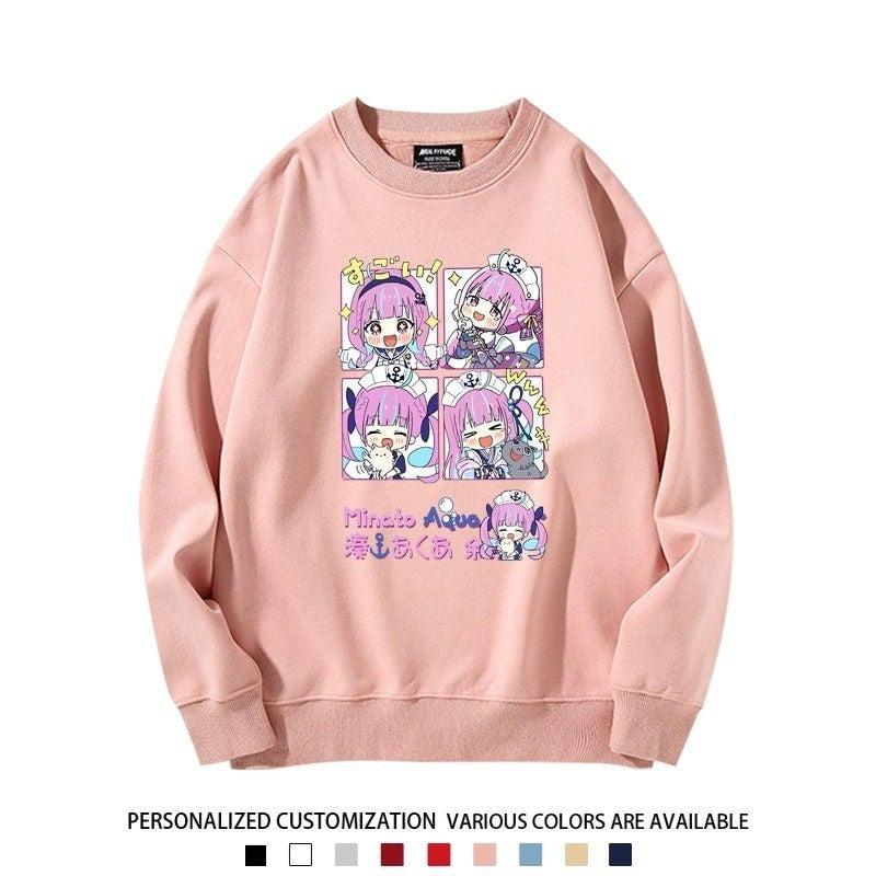 【裹起毛あり】話題沸騰中 ラウンドネックスウェット-A1997