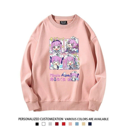 【裹起毛あり】話題沸騰中 ラウンドネックスウェット-A1997