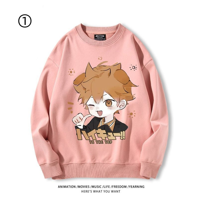 【裹起毛】高級感  ラウンドネックスウェット-A1971