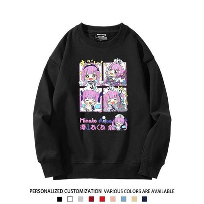 【裹起毛あり】話題沸騰中 ラウンドネックスウェット-A1997