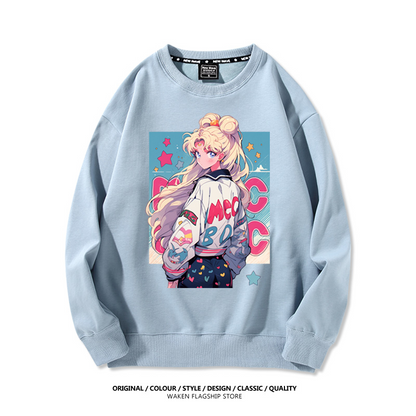 【裹起毛あり】大好評 ラウンドネックスウェット-A1964