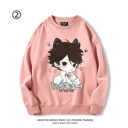 【裹起毛】高級感  ラウンドネックスウェット-A1971