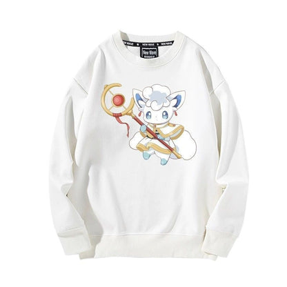 【裹起毛】 葬送のフリーレン キャラクター 魅力的 ラウンドネックスウェット-A2007