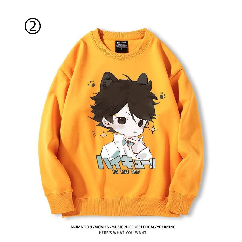 高級感  ラウンドネックスウェット-A1927