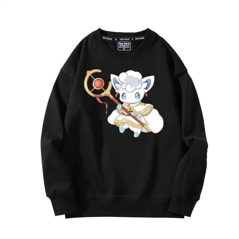 【裹起毛】 葬送のフリーレン キャラクター 魅力的 ラウンドネックスウェット-A2007