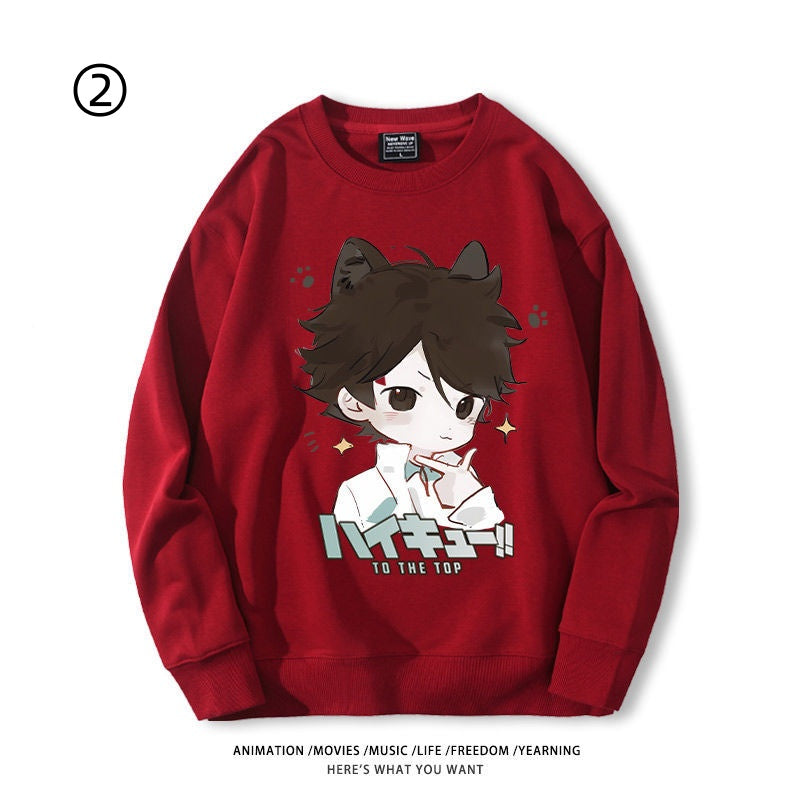 高級感  ラウンドネックスウェット-A1927