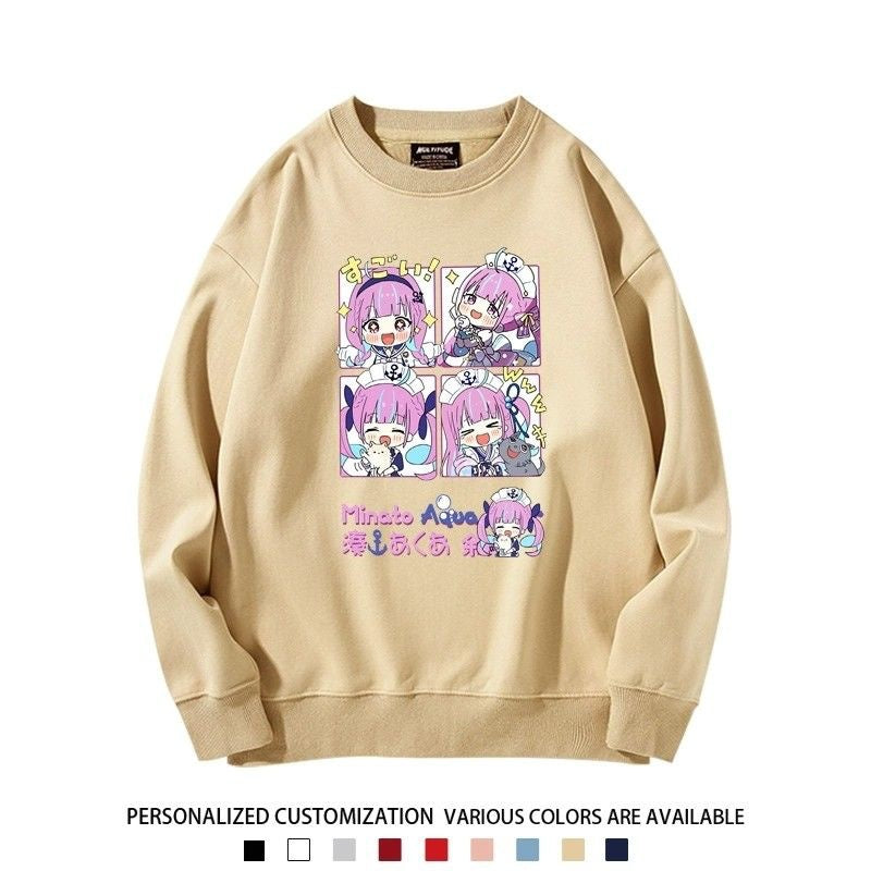 【裹起毛あり】話題沸騰中 ラウンドネックスウェット-A1997