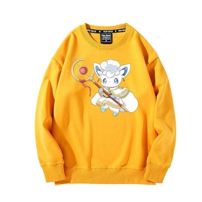 【裹起毛】 葬送のフリーレン キャラクター 魅力的 ラウンドネックスウェット-A2007