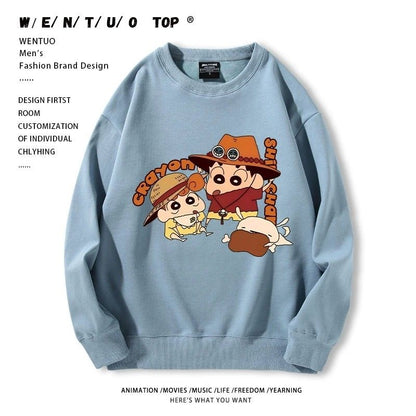 【裹起毛あり】話題沸騰中 ラウンドネックスウェット-A1960