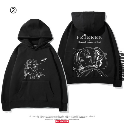 【裹起毛あり】 葬送のフリーレン キャラクター スウィート 売り切れ必至  憧れ  パーカー-A2006
