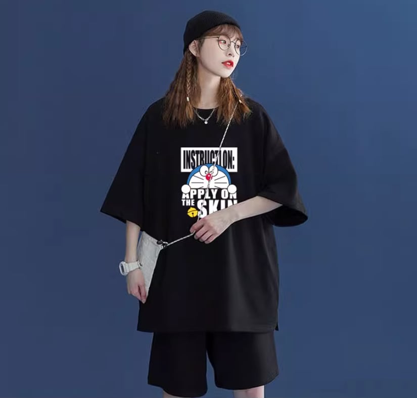 好感度UP カジュアル シンプル 半袖Ｔシャツⅹパンツセット全4色ins-8203