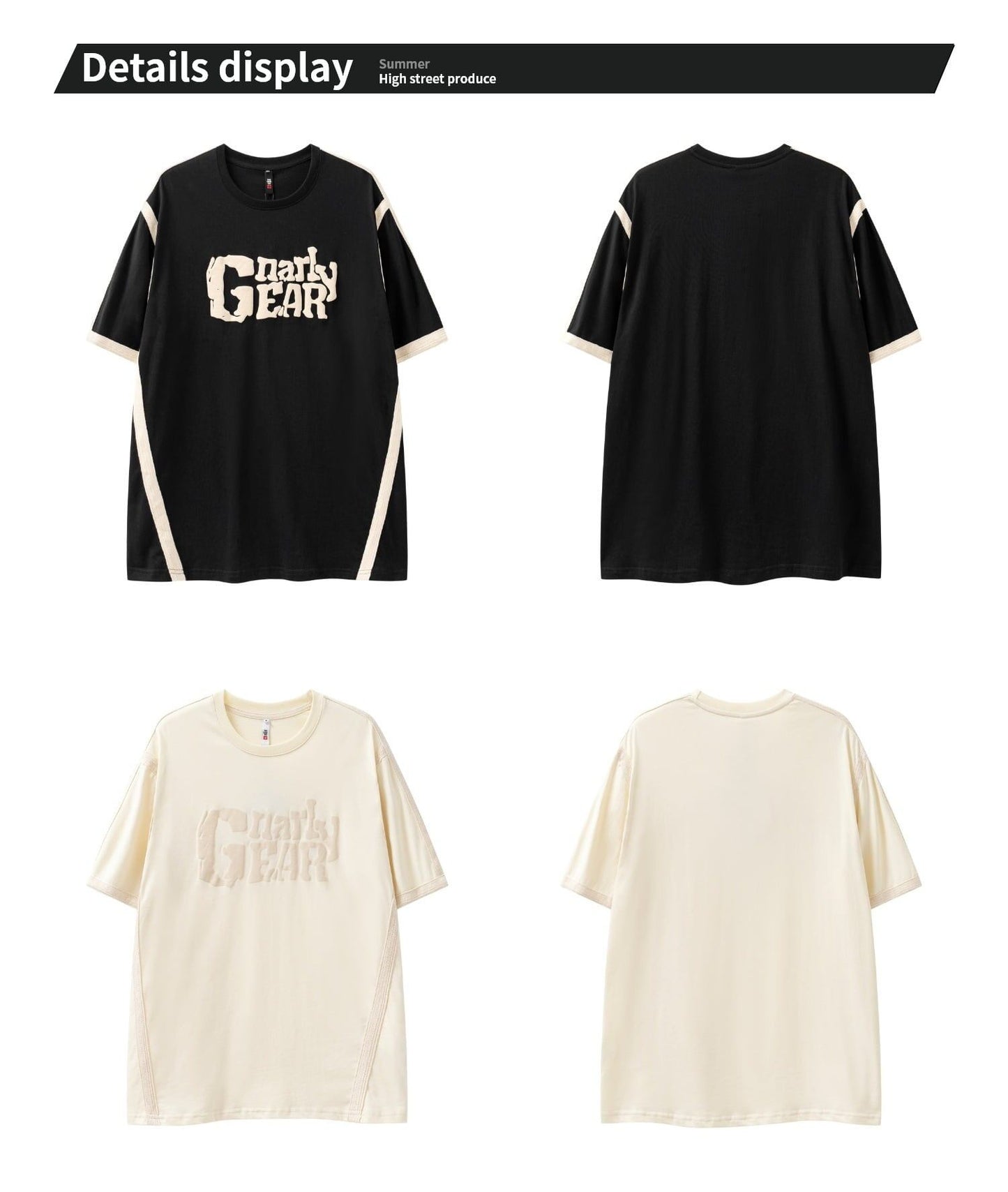 売り切れ必至　人気商品再入荷    個性派  上質 半袖Tシャツ  全2色 男女兼用ins-4907