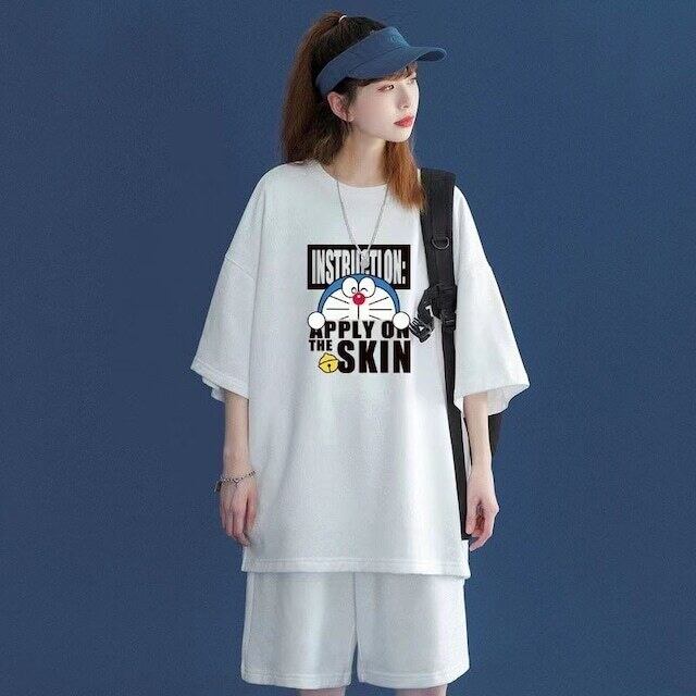 好感度UP カジュアル シンプル 半袖Ｔシャツⅹパンツセット全4色ins-8203