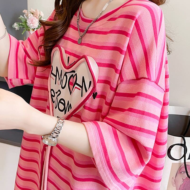 スタイリッシュ 今季大好評 ボーダー柄 Tシャツ カットソーins-3254