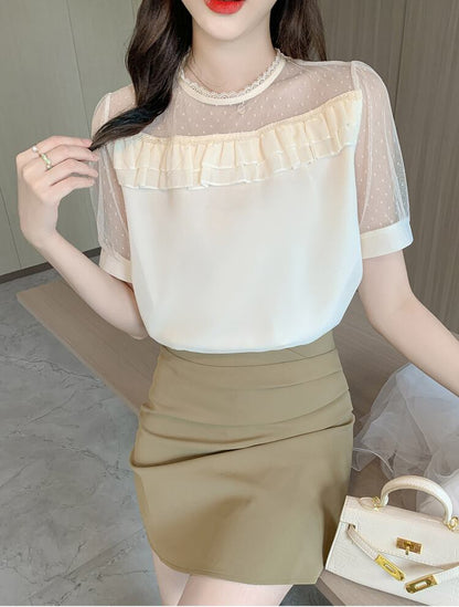 ゆったり感アップ ファッション アルファベット Tシャツ カットソーins-8338