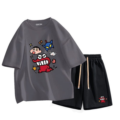 新商品 大活躍 簡潔 カジュアル  半袖Ｔシャツⅹパンツセットins-8109