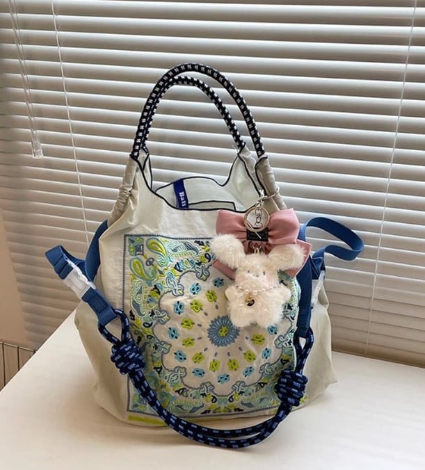 大好評  刺繍プリント  環境保護バッグ ショッピングバッグins-5734