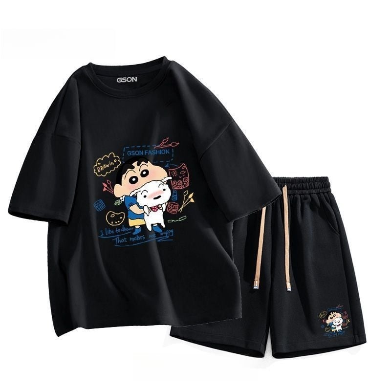早い者勝ち 超人気  ファッション男女兼用 半袖Ｔシャツⅹパンツセット全6色ins-6594