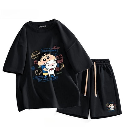 早い者勝ち 超人気  ファッション男女兼用 半袖Ｔシャツⅹパンツセット全6色ins-6594