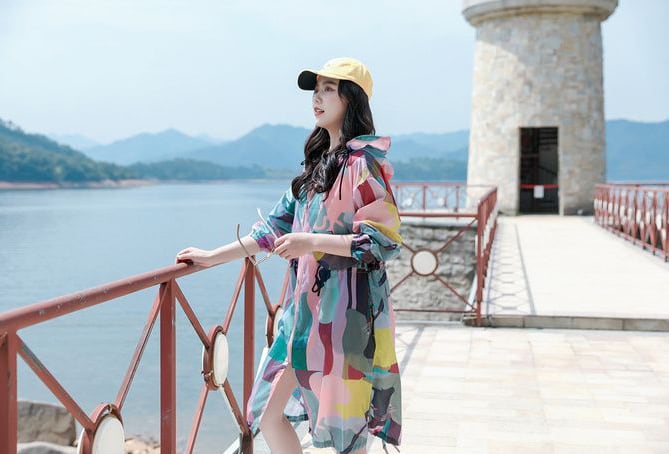 着回し力抜群 カジュアル UVカット夏 長袖 薄手 日焼け止め ゆったり パーカーins-8178