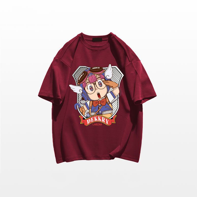 新商品 カジュアル ゆったり プリント 5色 半袖Tシャツins-8239