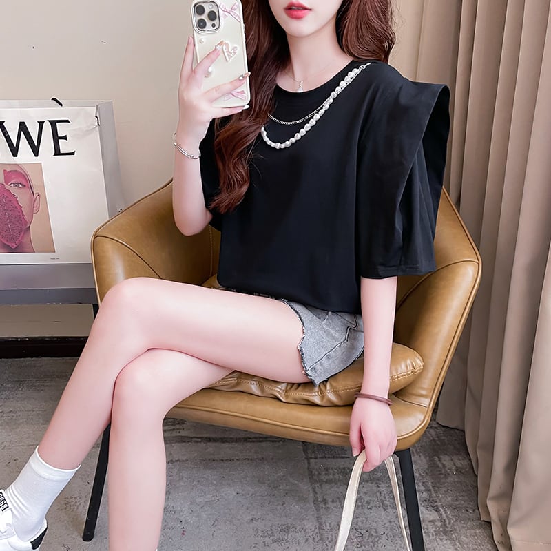 売り切れ必至 個性派 簡潔 ファッション  全3色 半袖Tシャツins-8514