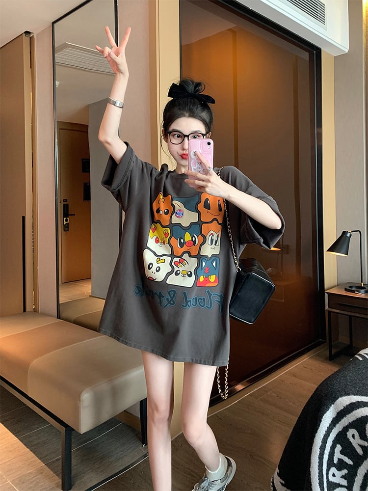 話題沸騰中 オシャレ度満点 高級感溢れる Tシャツ カットソーins-8369