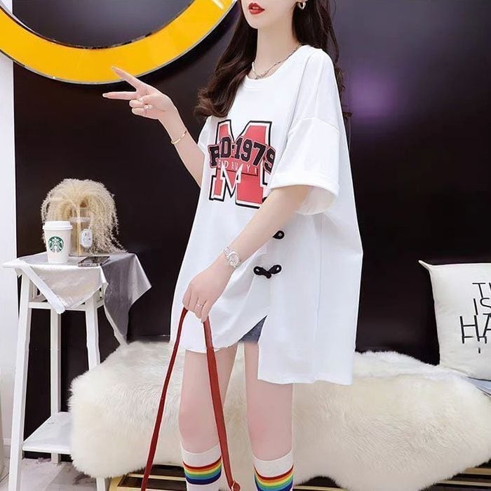超人気 美人度アップ  特別デザイン ゆったり二色 半袖Tシャツins-8038
