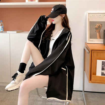 好感度満載 日焼け対策 ゆったり感アップ ジャケット ブルゾンins-3086