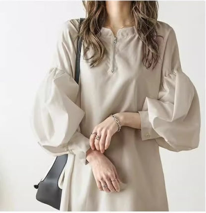 定番シンプル ファッション エレガント ワンピースins-6563