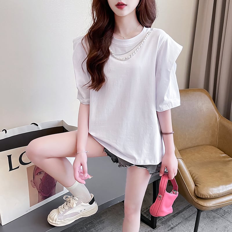 売り切れ必至 個性派 簡潔 ファッション  全3色 半袖Tシャツins-8514