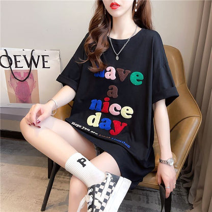 【半額！期間限定！！】今季マストバイ 定番シンプル カジュアル ファッション プリント  半袖Tシャツins-8518