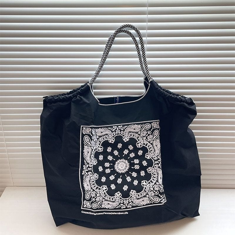 大好評  刺繍プリント  環境保護バッグ ショッピングバッグins-5734