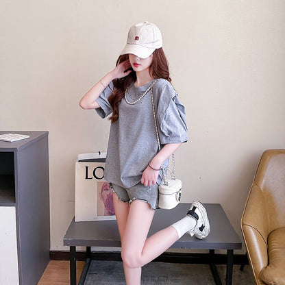売り切れ必至 個性派 簡潔 ファッション  全3色 半袖Tシャツins-8514