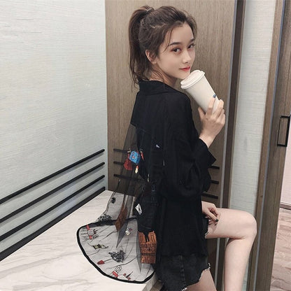 売れ筋 ファッション セクシー 日焼け対策 コートins-6668