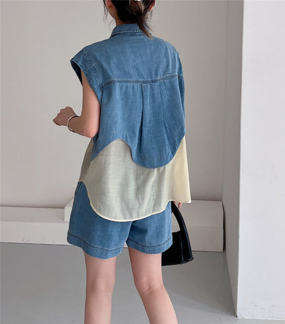 今季マストバイ ファッション 上品 半袖Ｔシャツⅹパンツセット ins-6575