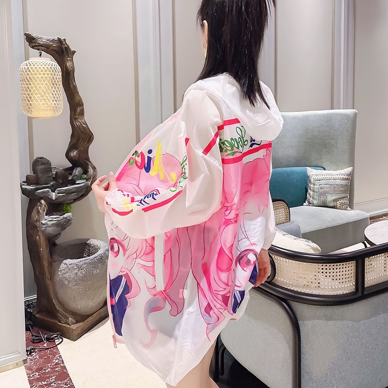 話題沸騰中 UVカット夏 長袖 薄手  日焼け止め ゆったり パーカーins-8145