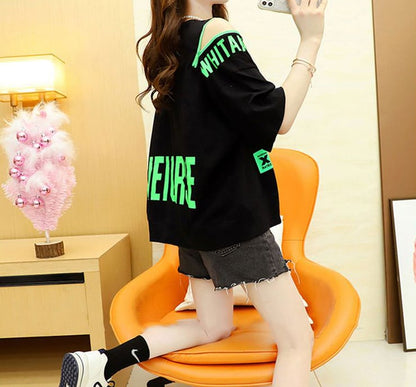 今季マストバイ アバンギャルド プリント全3色 半袖Tシャツins-8167